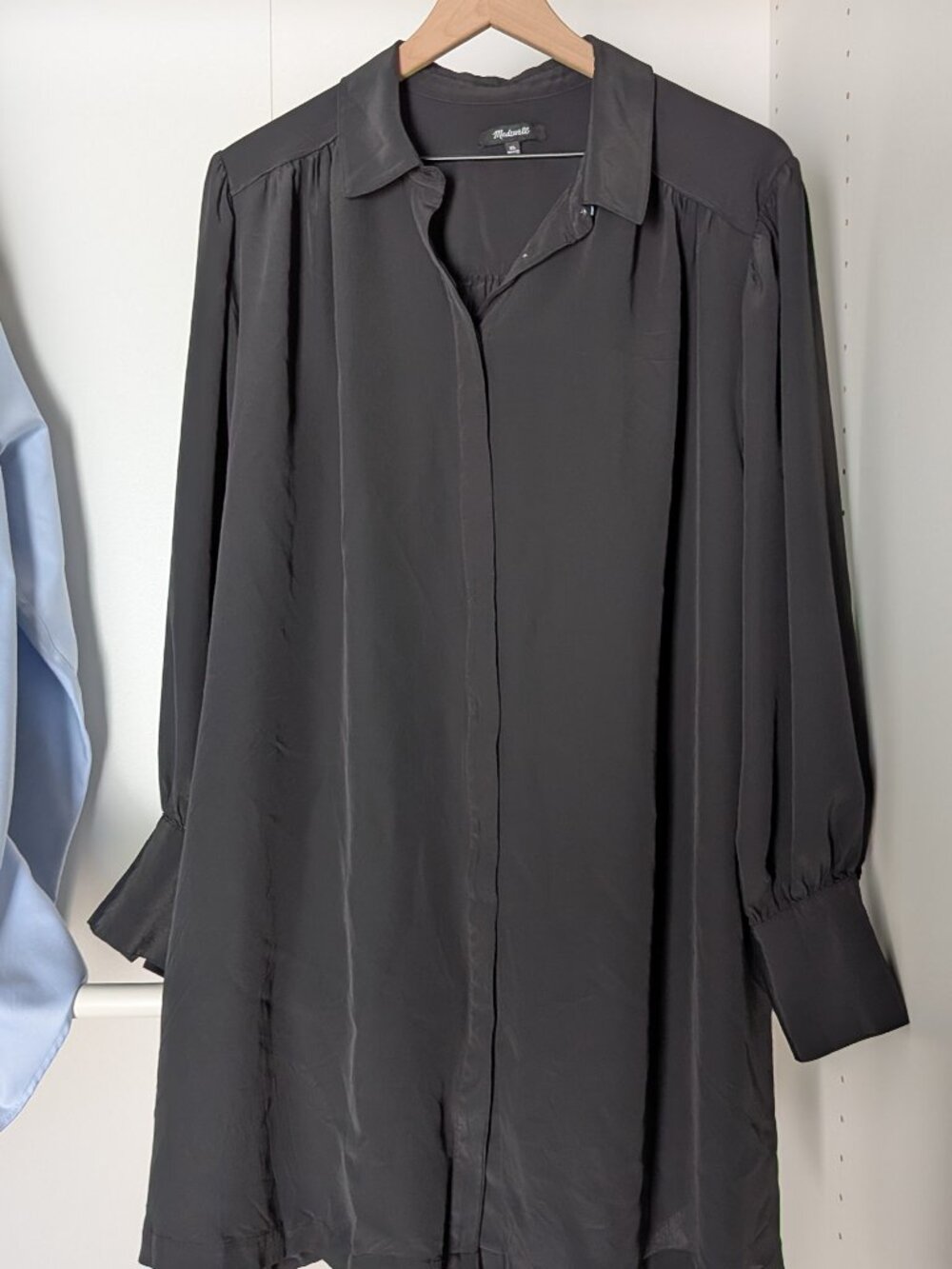 Madewell flowy shirt dress